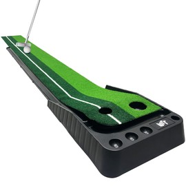 JJM Golf Putting Mats - Golf Putting Practice Mat with Auto Return Function. Indoor Putting Green with Ball Return, Golf Practice Training Aid - Home, Office, Outdoor Use,Great Gift