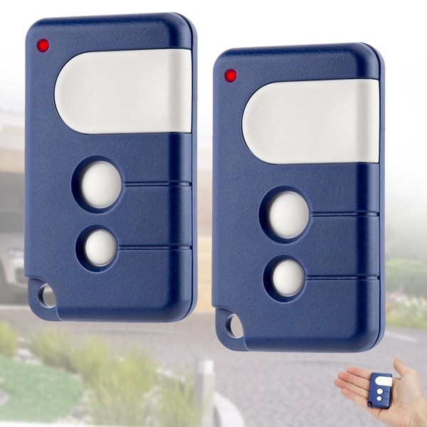 Pack of 2 Garage Opener Handheld Transmitter, Garage Door Replacement