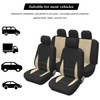 TSUGAMI Car Seat Covers Full Set, 9PCS Breathable Vehicles Front