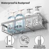 Liuoud 5 Pack Shower Caddy Organizer Rack Shelf for Inside