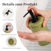 Umlaca Soap Dispenser, Refillable Ceramic Soap Dispenser, 360 ml, Suitable