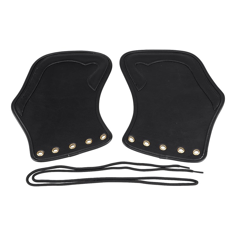XMMT Leather Heat Shield Deflector Universal Motorcycle Side Saddle Heatshield