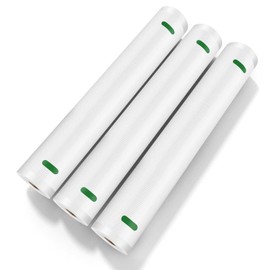 MAGIC SEAL Vacuum Sealer Bags, 3 Rolls 12’’ × 16.4’ Textured Vac Seal Bags for Food Storage, Sous Vide and Meal Prep, BPA Free, Commercial Grade - NOT Work with MAGIC SEAL MS175 Vac Sealers