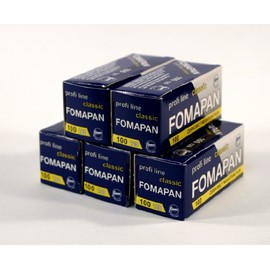 Fomapan 100asa Black and White 120 Roll Film 5 Pack