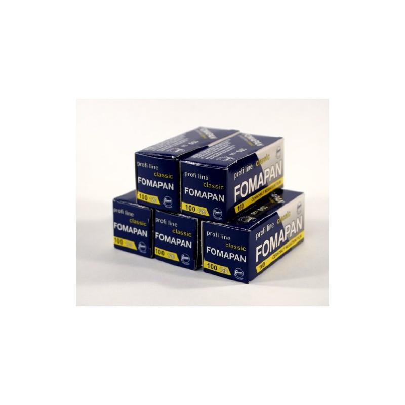 Fomapan 100asa Black and White 120 Roll Film 5 Pack