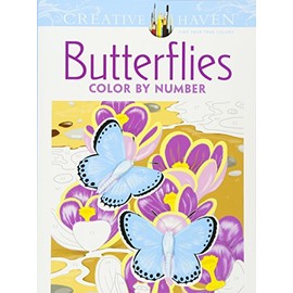 Creative Haven Butterflies Color by Number Coloring Book (Creative Haven Coloring Books)