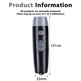 Molbory Electronic Whistle, Adjustable Whistle, Referee Whistle, 3 Tones and 3 Levels, Multi-Purpose Whistle Sports Lessons, Electronic Hand Whistle for Trainers, Police, Teachers