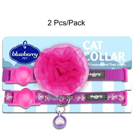 Blueberry Pet 3 Patterns The Power of All in One Breakaway Cat Collars, with Personalization Options