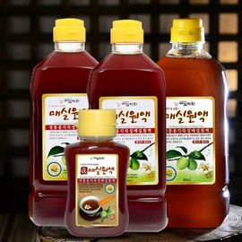 Maesil Dagwon (현대Hmall)매실락원  매실원액3병(900ml)3병+ 매실원액1병(150ml) (Hyundai Hmall) Maesil Garden Prunus Mume Extract 3 Bottles (900ml) + 1 Bottle of Prunus Mume Extract (150ml)
