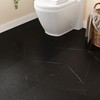 Livelynine Black Marble Vinyl Peel and Stick Floor Tile Waterproof