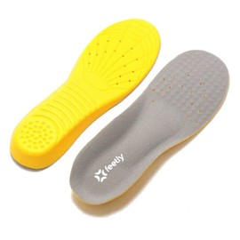 Feetly® Plantillas para zapato con soporte para el arco de Memory Foam – Plantillas Ortopédicas para Fascitis Plantar – Pie Plano –Espólon - Para Tenis - Zapatos de Hombre y Mujer (MEDIANA [US H: 6-9/M: 7-11])