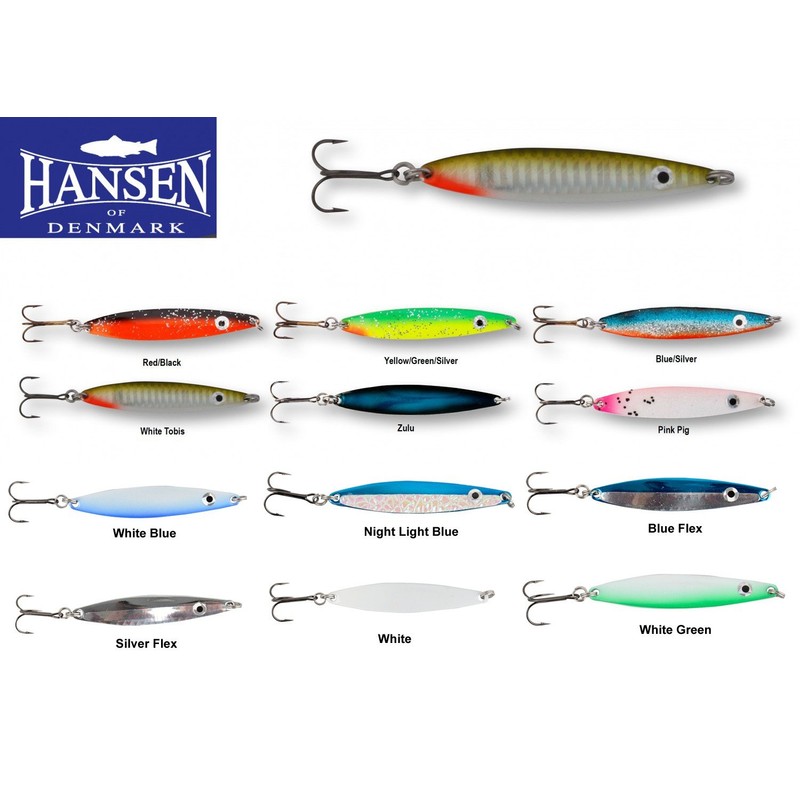 Unbekannt Hansen Fight 7,6cm Meerforellenblinker, Gewicht:18g, Farbe:White