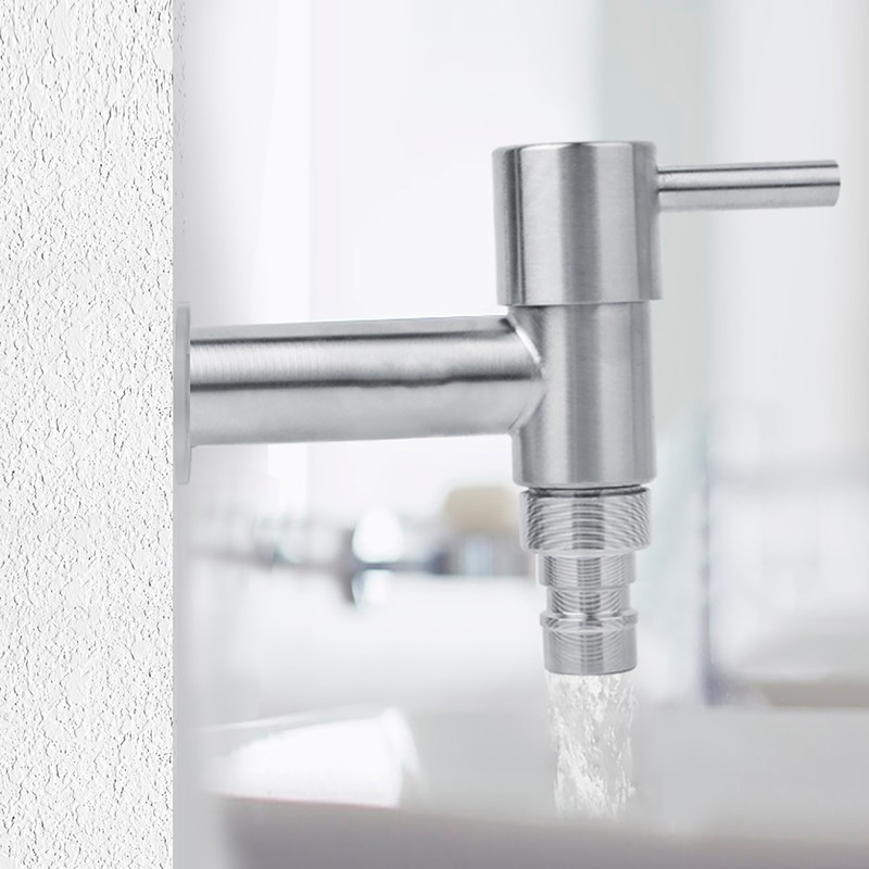 G1/2" Stainless Steel Washing Machine Wall Mounted Water Faucet Mop