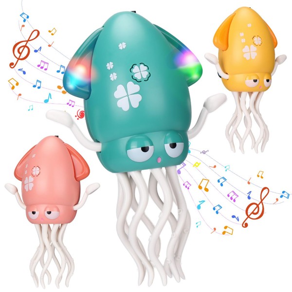 Magic Electric Dancing Octopus Toy with Led Light and Music,Playful