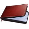 Inkline Professional 7-Ring Check Binder Portfolio, PU Leather, Zippered Closure