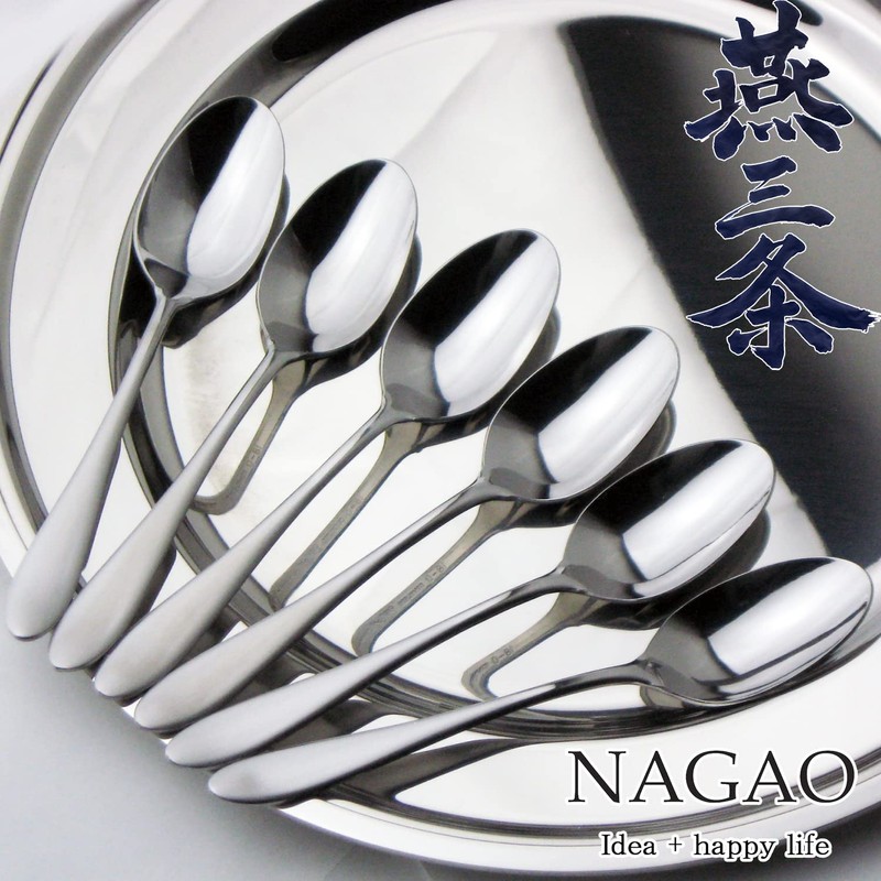 Nagao Tsubamesanjo Teaspoon, 5 Bottles + 1 Bottle, 5.3 inches
