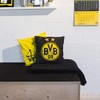 Borussia Dortmund, BVB Pillow Stars Black/Yellow 40 x 40 cm