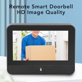 Yunir Doorbell Camera, 1080P Smart Peephole Camera with 4.3 Inch Display Screen, 160° Wide Angle, Human Detection, Reminder, Door Viewer Camera