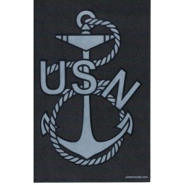 CLASSIC CHIEF   PETTY OFFICER  USN NAVY E-7 STICKER DECAL