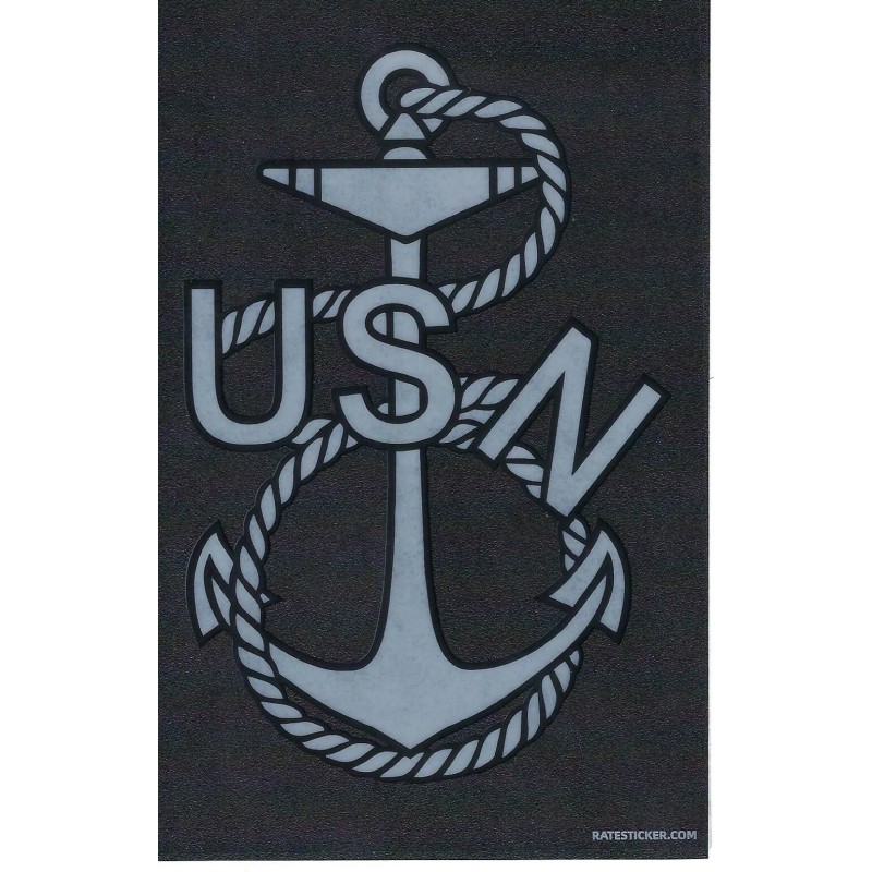 CLASSIC CHIEF PETTY OFFICER USN NAVY E-7 STICKER DECAL