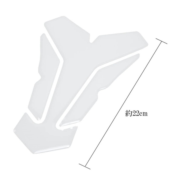 Grandios GD-TNKGDCR-B Transparent Tank Pad Motorcycle Tank Guard Universal Motorcycle