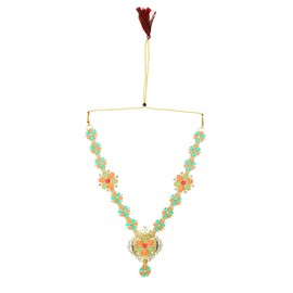 Decorative Mala Set for Laddu Gopal/Devi Maa/Radha Krishna/Indian Traditional Navratri God Goddess Haar Sringar Set Deities jewellary Set for All God Idol Statue (Size:- 7 Inches)(Multicolor)