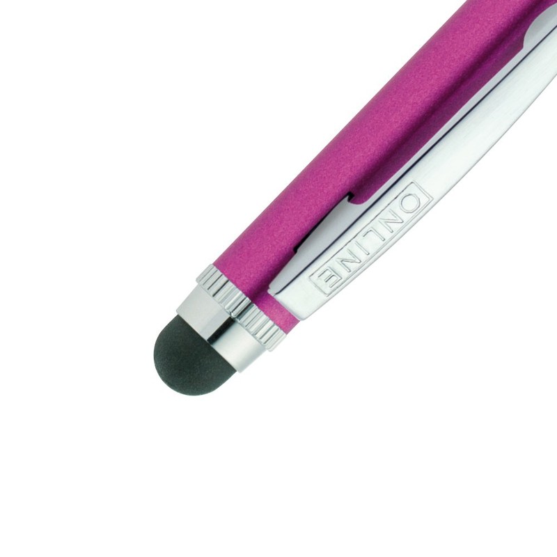 Online 31137/3D 3-Action Pen, 2-Colour Ballpoint Pen and Stylus Tip,