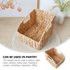 FELTECHELECTR Handwoven Storage Basket for Home Organization Multi-functional Woven Container