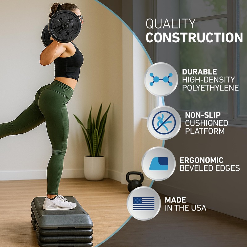 The Original STEP Exercise Step Platform, Health Club Size Stepper