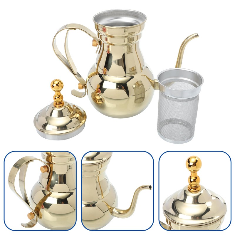 Zerodeko Arabic Coffee Pot Sauce Stainless Steel