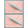 2 Pieces Sticker Tweezers, Cute Craft Tweezers for Stickers, Scrapbooking,