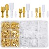 Flat Terminal Set 480 Pieces Gold Male / Female Set