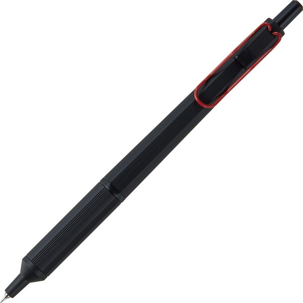 uni Jetstream EDGE 0.38mm Oil-based Ballpoint Pen, Black Red Body (SXN100338BK15)