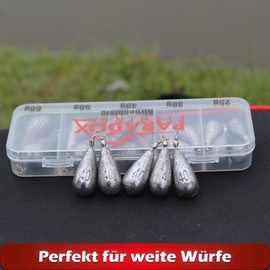 Paradox Fishing Pear Lead Sets 5 x 40 g I Lead Fishing Base Lead Weights Fishing Accessories