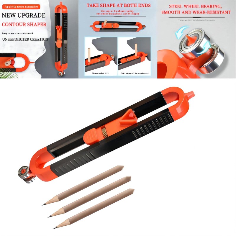 zalati Contour Gauge Profile Marking Ruler Professional Duplicator for Woodworking