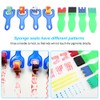 26pcs Kids Painting Supply Brushes Sponge Paint Brush Toy Seal