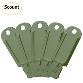 5PCS Premium Carbon Steel Strikers Scraper for Ferro Rod Use, for DIY Your Own Emergency Kits
