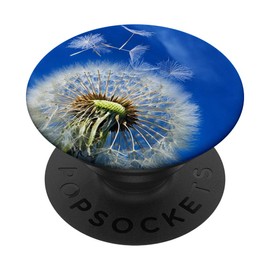 White Dandelion Flower Pop Mount Socket Cellphone Holder