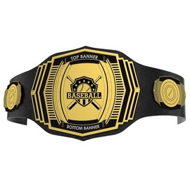 HANDSY Customized Baseball Championship Belt - Ultimate Baseball Trophies and Awards - Perfect for Baseball Champions and Tournament Prizes (2mm Brass)