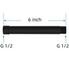 Hibbent All Metal 6 Inch Shower Head Extension Arm -