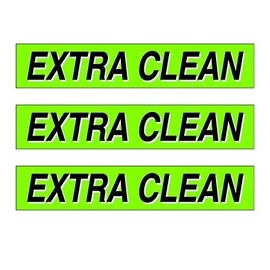 Car Dealer Vinyl Windshield Slogan Stickers - 3 Dozen (36 Piece) Chartreuse Window Sign Stickers for Car Lots (Xtra Clean)