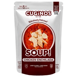 Cugino's Chicken Enchilada Soup Mix, 6 Pack, Homemade Southwest Gourmet Flavor with Vegetables, Beans, and Tomatoes, Cooks in 12 Minutes, Made in the USA