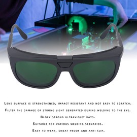 Welder Goggles, Safe Flip Up Design Slip Proof Welding Glasses Accessory for Working (Light Green IR3.0)