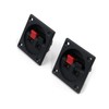Tulead 2.24"x2.24" Speaker Box Terminal Cups 2 Positions Spring Clip