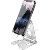 DFLS-K014 Smartphone Stand, Tabletop, Aluminum, Smartphone Stand, Foldable, Stepless Angle