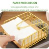 Metal Napkin Holder with Wood Base – Modern Freestanding Paper