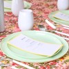Blue Sky Edge Collection Mint Green Plastic Plates 10.6" -
