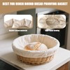 Set of 4 Linen Insert for Bread Proofing Baskets, Baker's