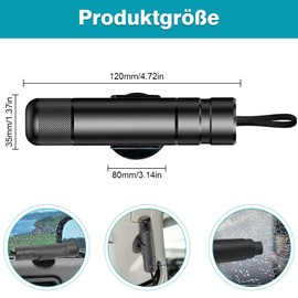 SXCCNW Car Safety Hammer, 2-in-1 Seat Belt Cutter Emergency Hammer, Emergency Hammer Car with Belt Cutter, Emergency Hammer Car with Belt Cutter for Car, Bus, Emergency Hammerdex Black
