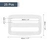 sourcing map 25Pcs Plastic Slide Buckle, 1 1/4" Tri-Glides Slides,